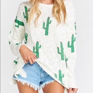 Show Me Your Mimi Varsity Sweater - Cactus Crew